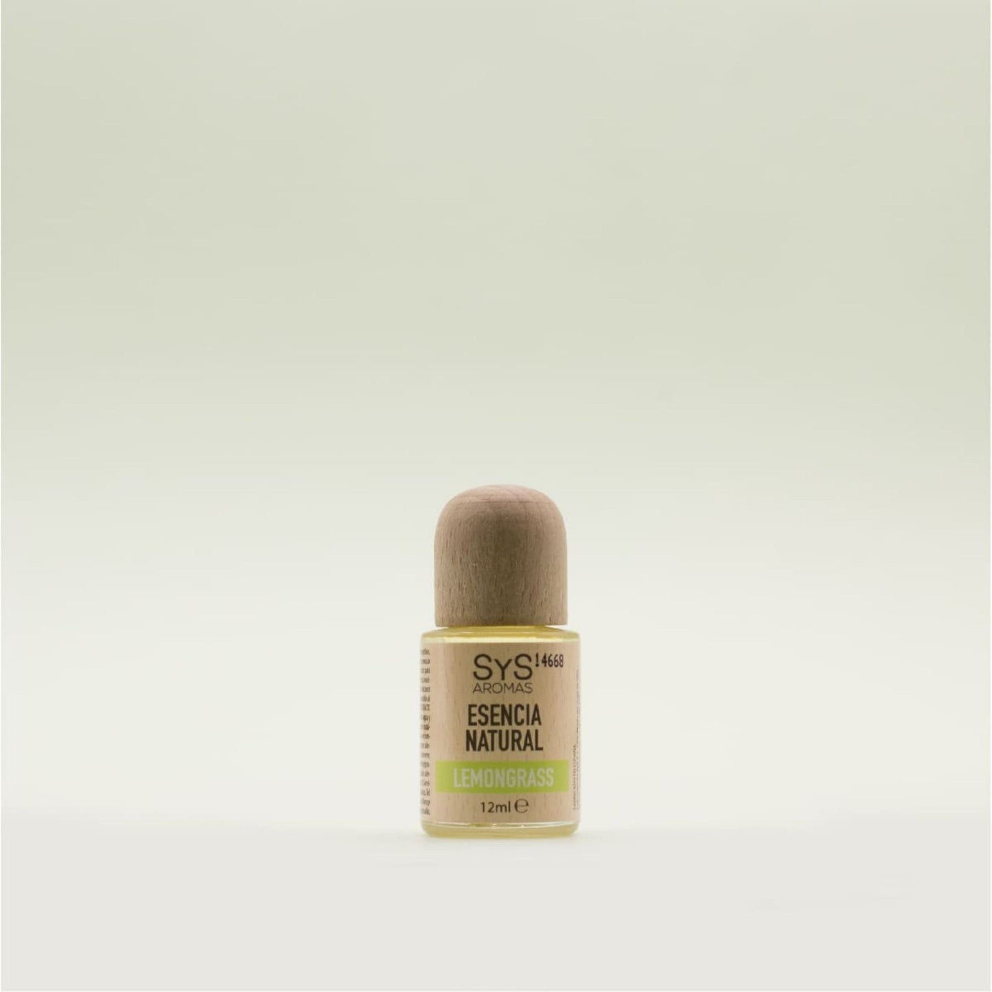 Lemongrass Essential Oil Bottle with a light beige background