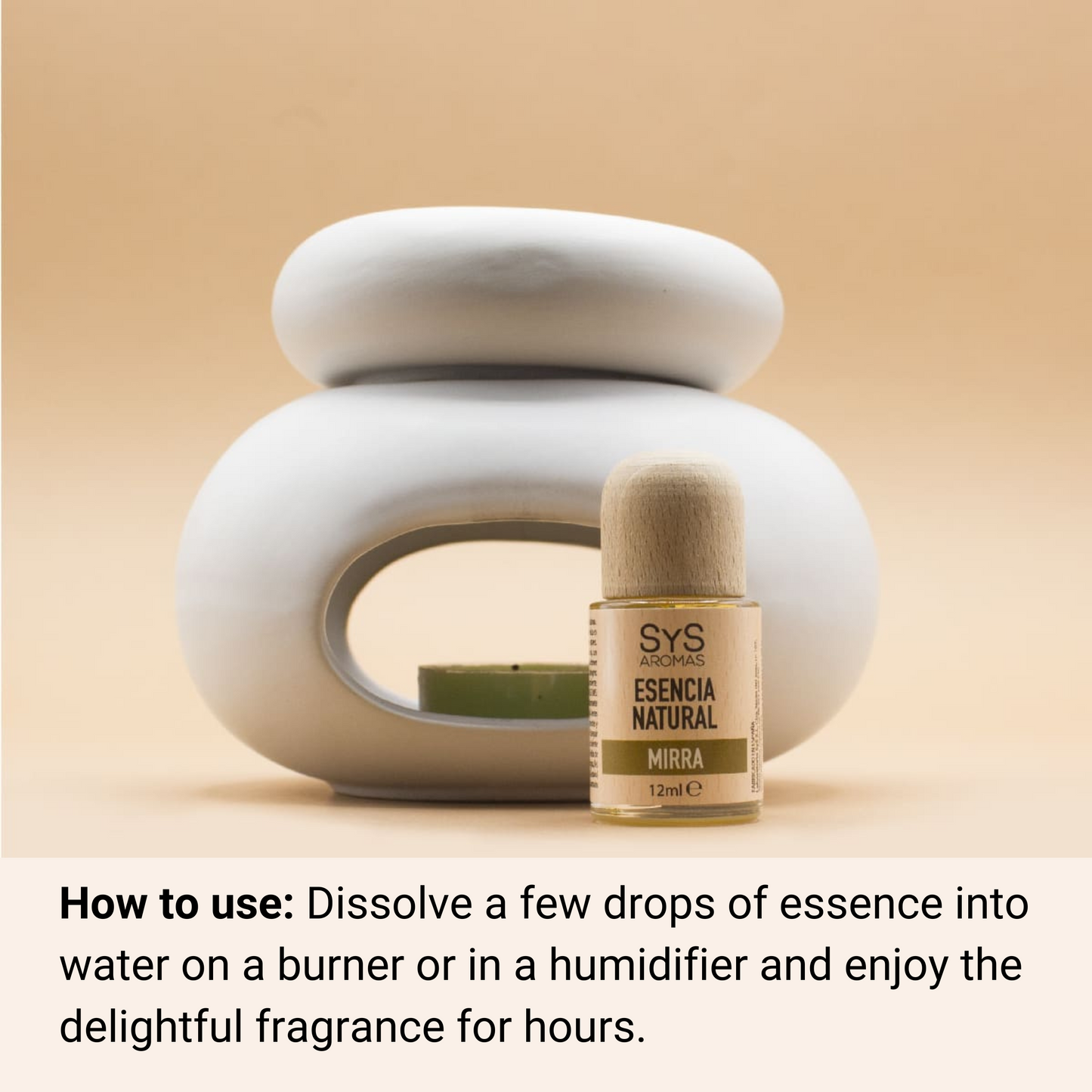 myrrh essence 12ml and essential oil burner