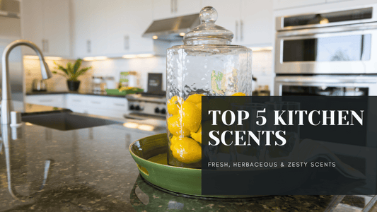 clean kitchen with lemons on bench