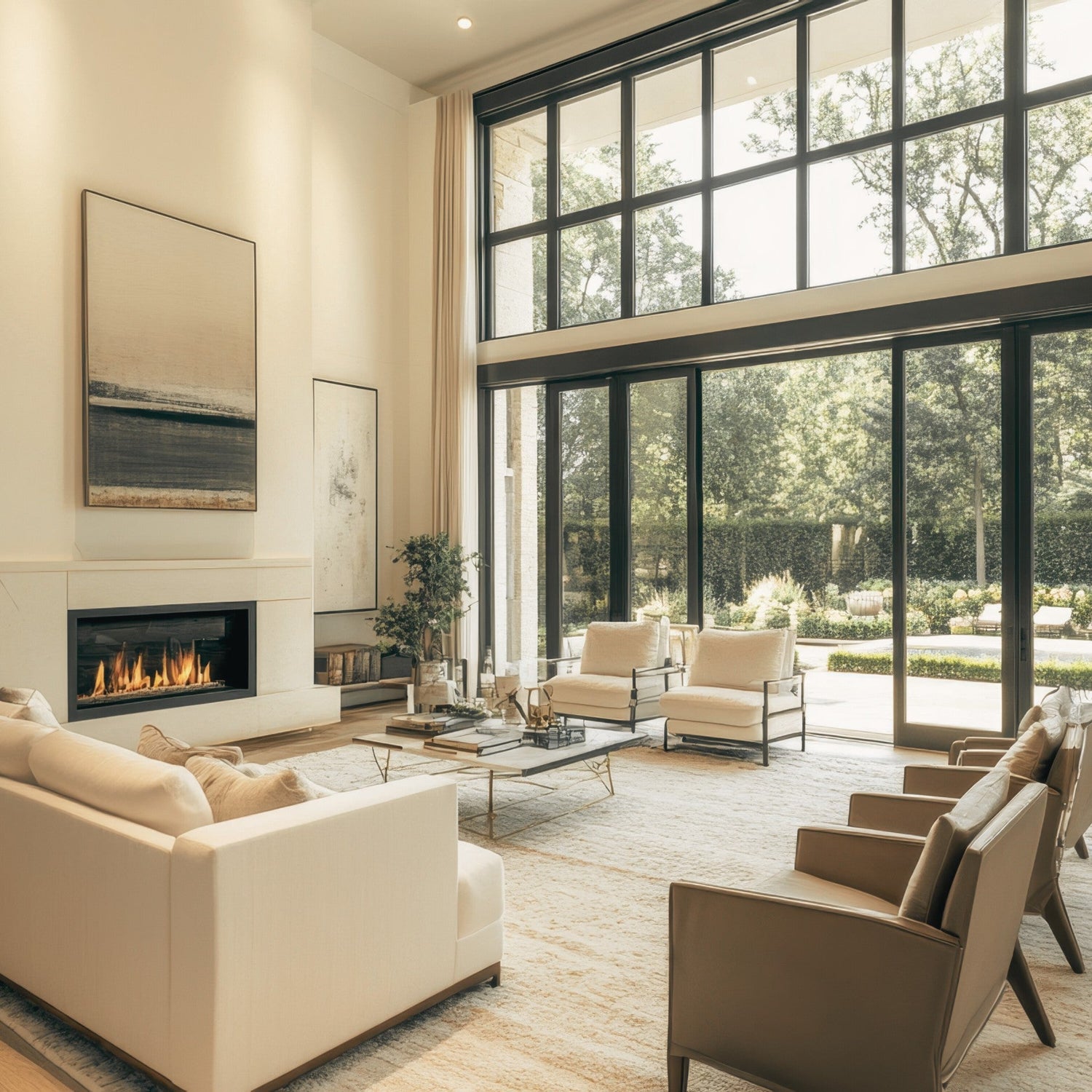 large living area minimal design