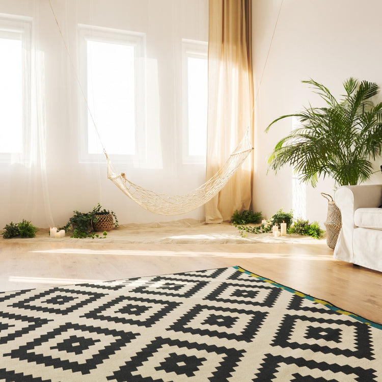 light filled home with summer vibrancy