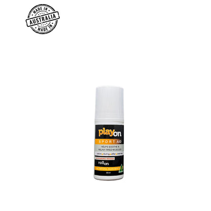 PlayOn Sport Aid Roll On 50ml with herbal cooling formula, ideal for post-activity use