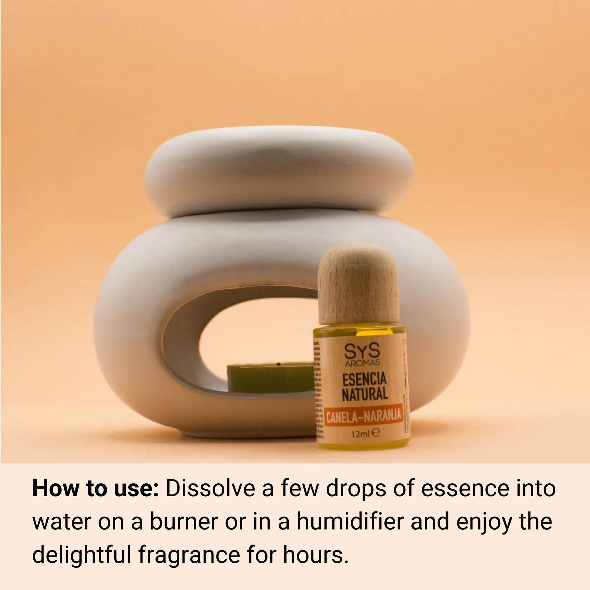 cinnamon orange essence 12ml and essential oil burner 