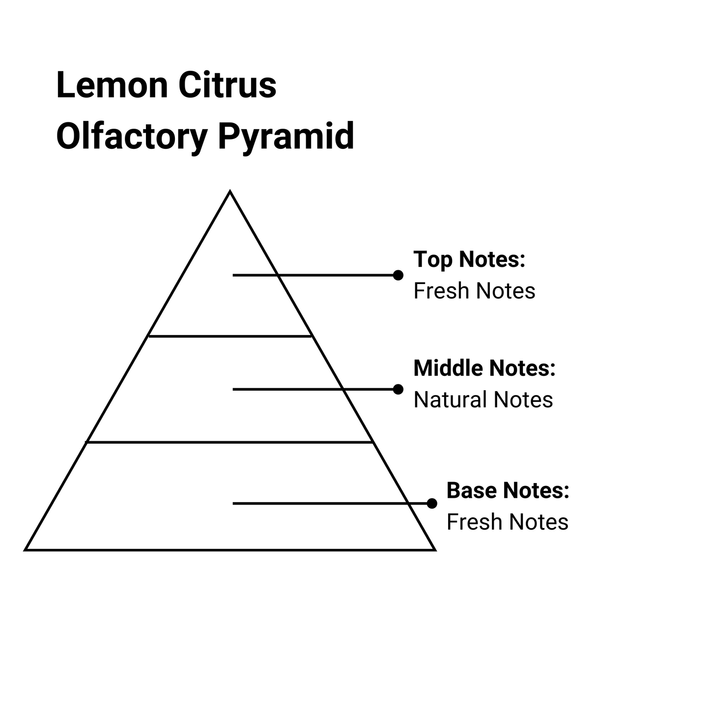 lemon citrus olfactory pyramid image with text