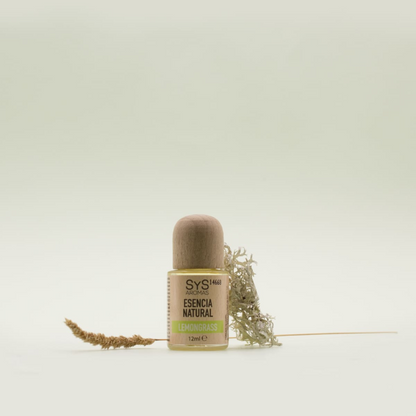 lemongrass essence 12ml styled with dried flowers