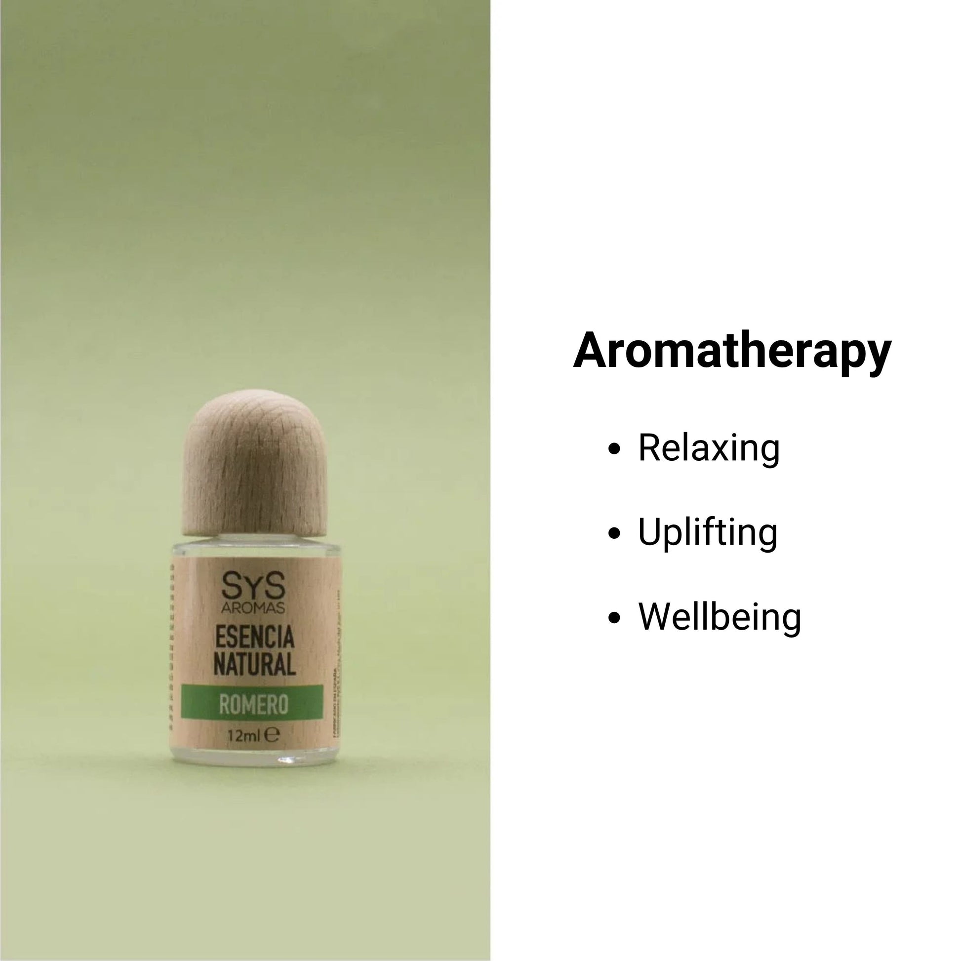 rosemary essence 12ml with aromatherapy benefits text