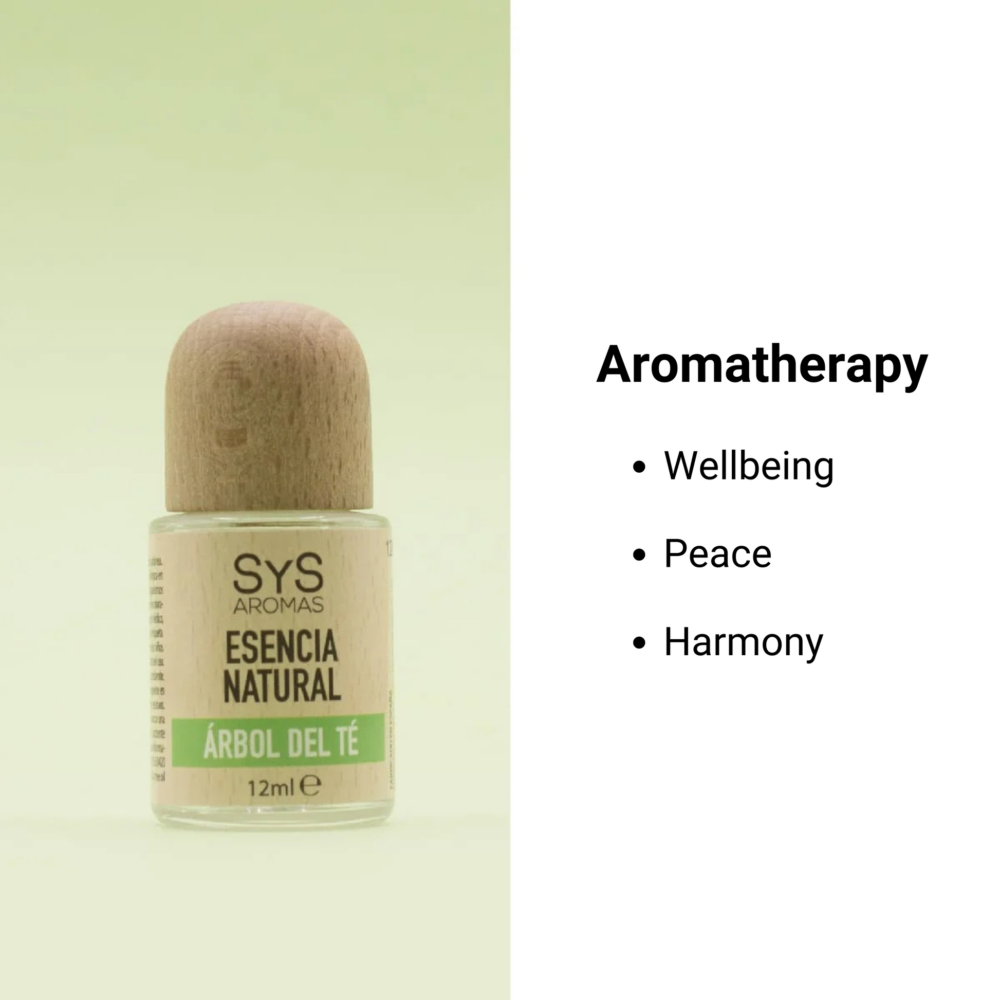 tea tree essence 12ml with aromatherapy benefits text